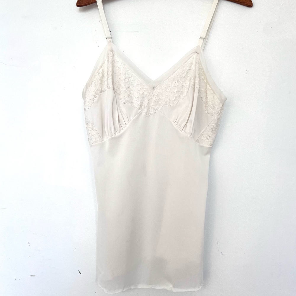 Vintage boho sheer white delicate camisole or lingerie